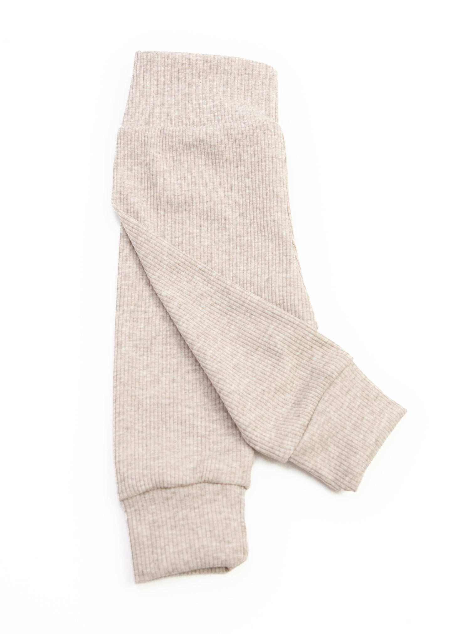 Baby pants rib beige melange
