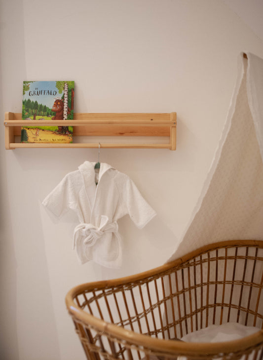 Bademantel weiß personalisiert