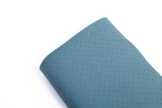 Openwork shirt petrol