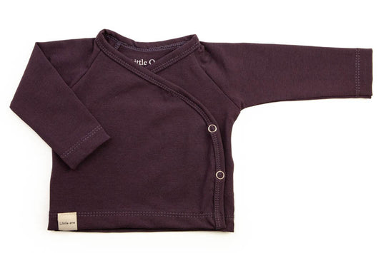 Wickelshirt dunkelviolett