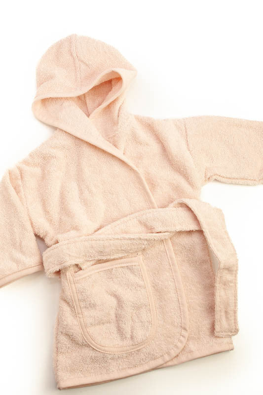 Bademantel zartrosa personalisiert