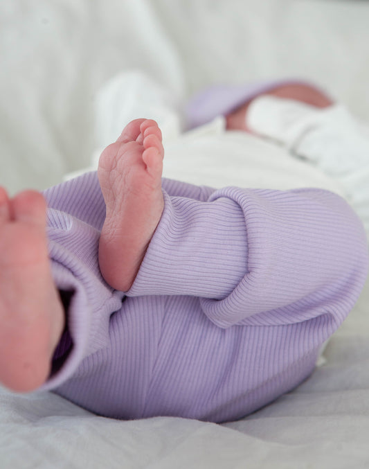 Babyhose Ripp lila