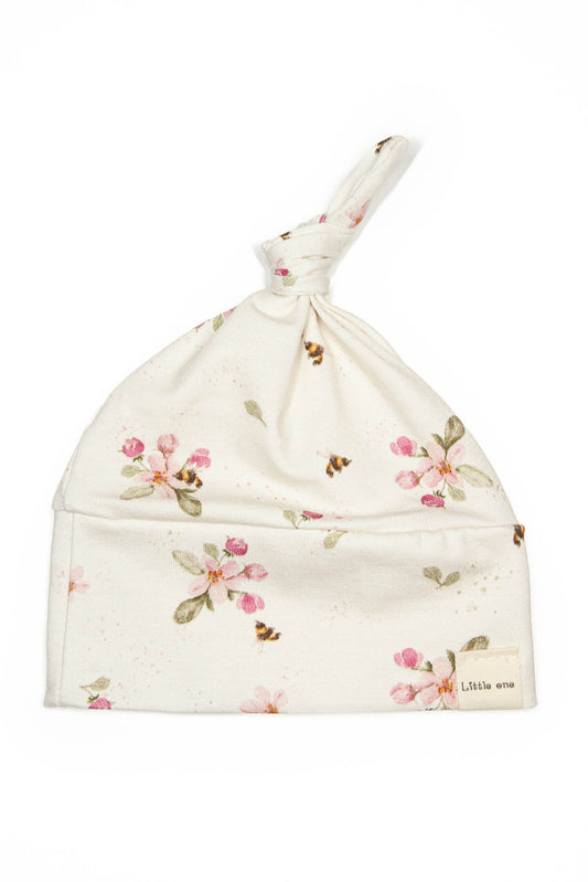 Mütze Little One Blumen rosa
