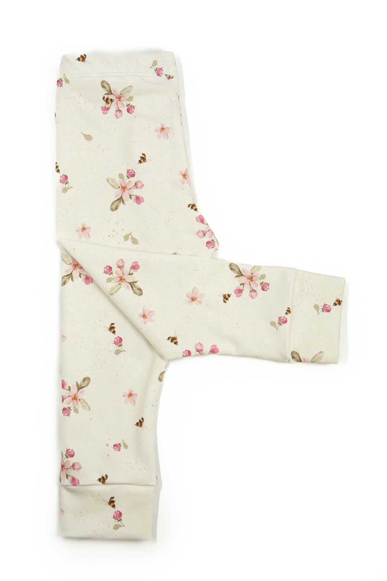 Leggings Little One Blumen rosa