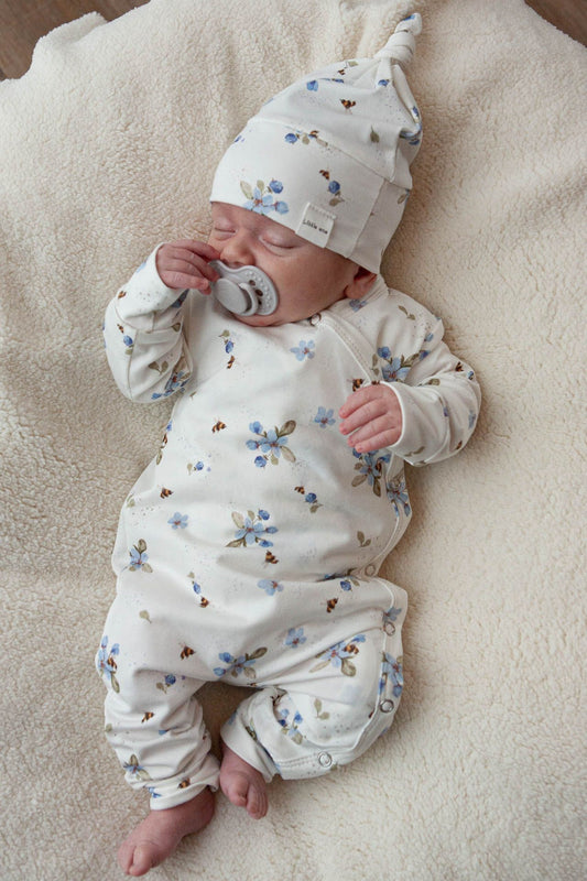 Spielanzug Little One Blumen blau