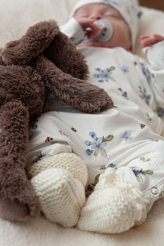 Hausschuhe aus Merinowolle ecru