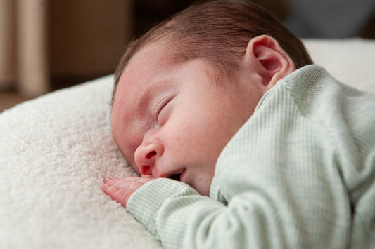 Baby Rippentuch grün/melange