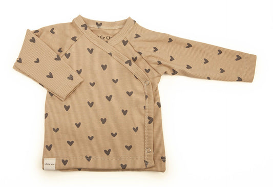 Baby-Ripp-Wickelshirt mit Herzmotiv