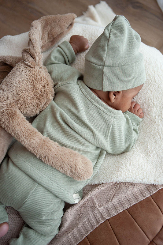 Wickelshirt Strick Baumwolle grün