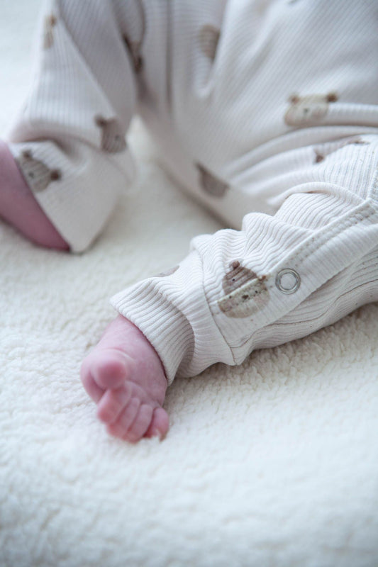 Baby Strampler Rippe Little One Bears