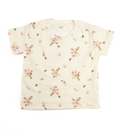 T-Shirt Little One Blumen rosa
