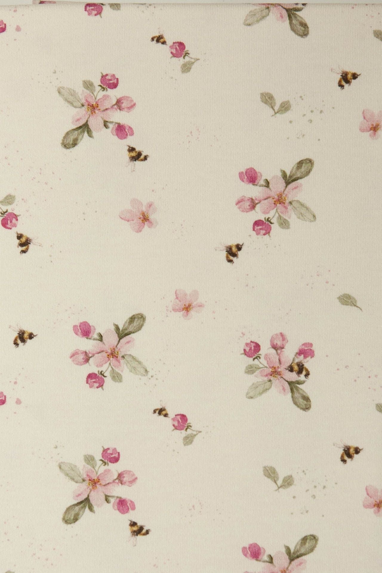 Little one fabric pink flowers