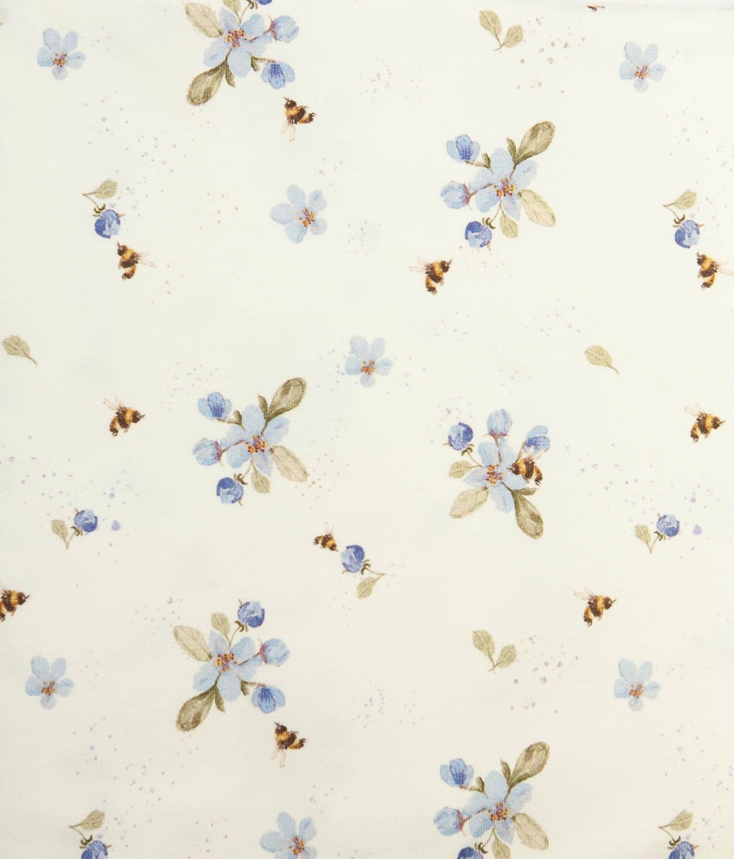 Stoff „Little One“ mit blauen Blumen