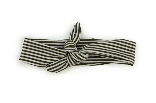 Stirnband schwarz gestreift