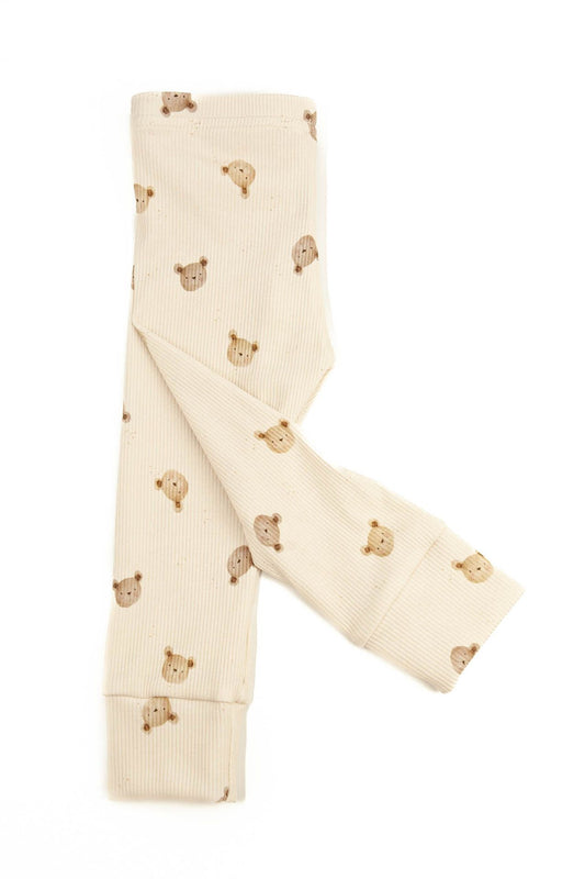 Leggings Baby Rib Little One Bären
