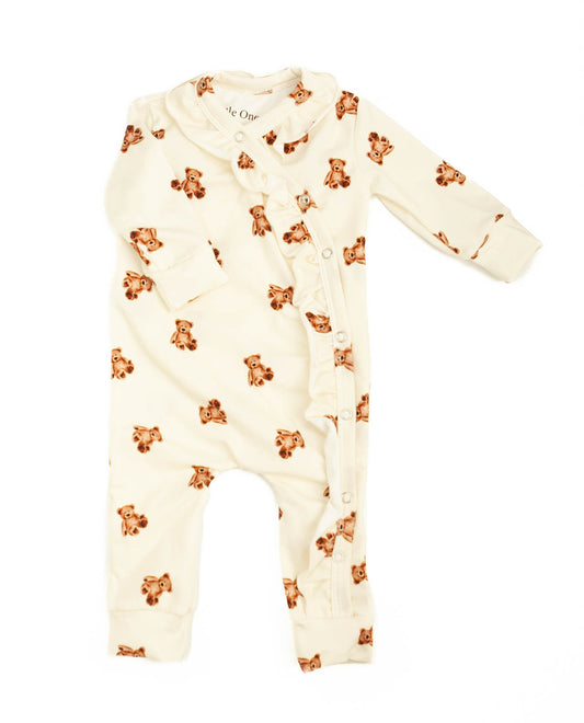 Strampler mit Wildblumen-Rüschen