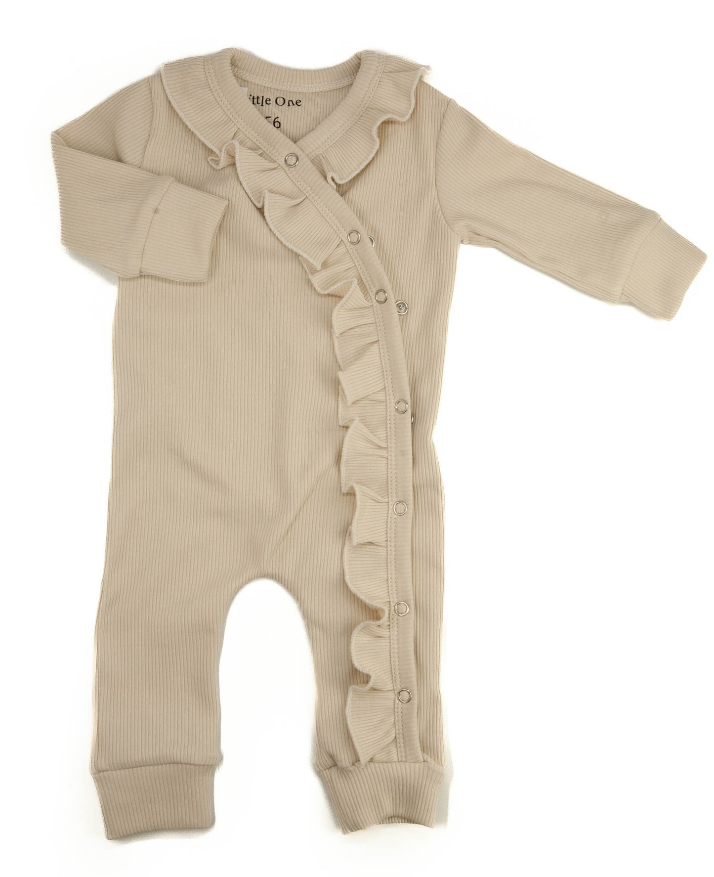 Boxpakje ruffel baby rib beige