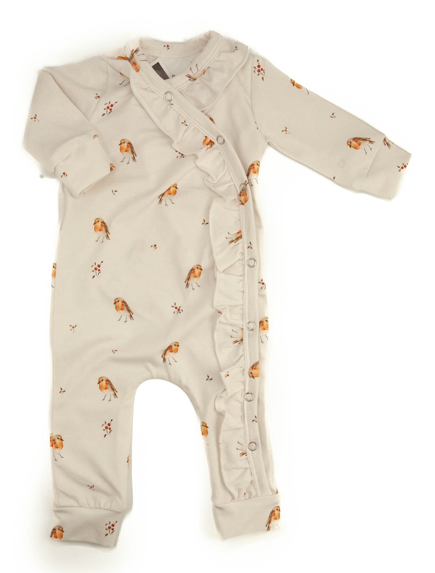 Strampler mit Wildblumen-Rüschen