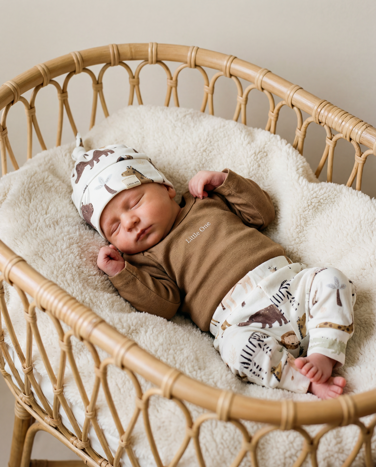 Cable-knit pants natural