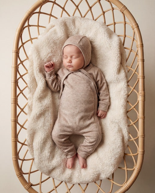 Baby romper rib blueberries