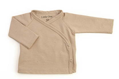 Beige wrap shirt