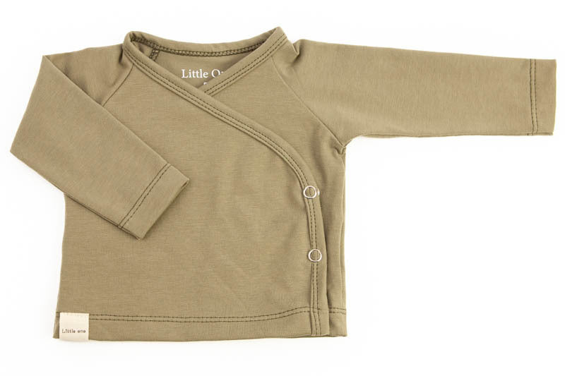 Newborn wrap shirt olive
