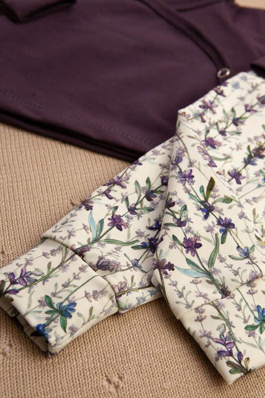 Wickelshirt dunkelviolett