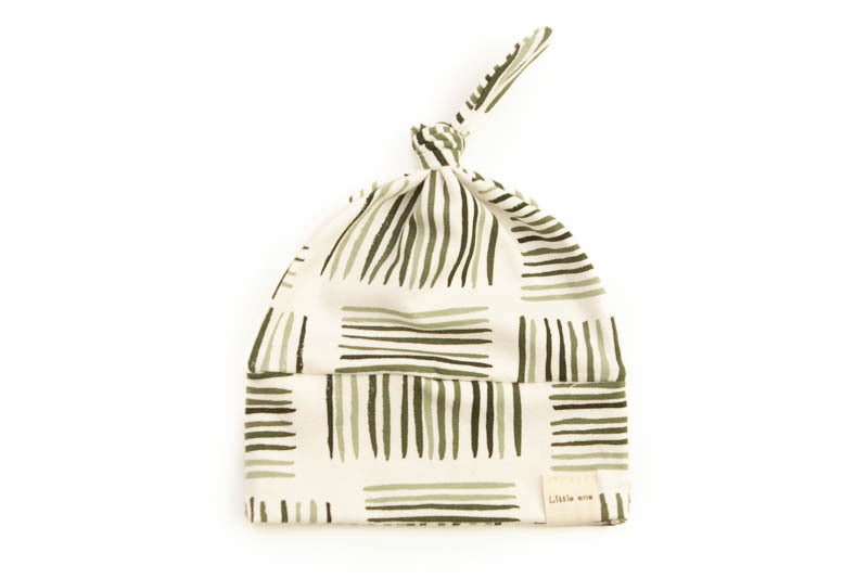 Hat green brush strokes