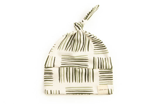 Hat green brush strokes