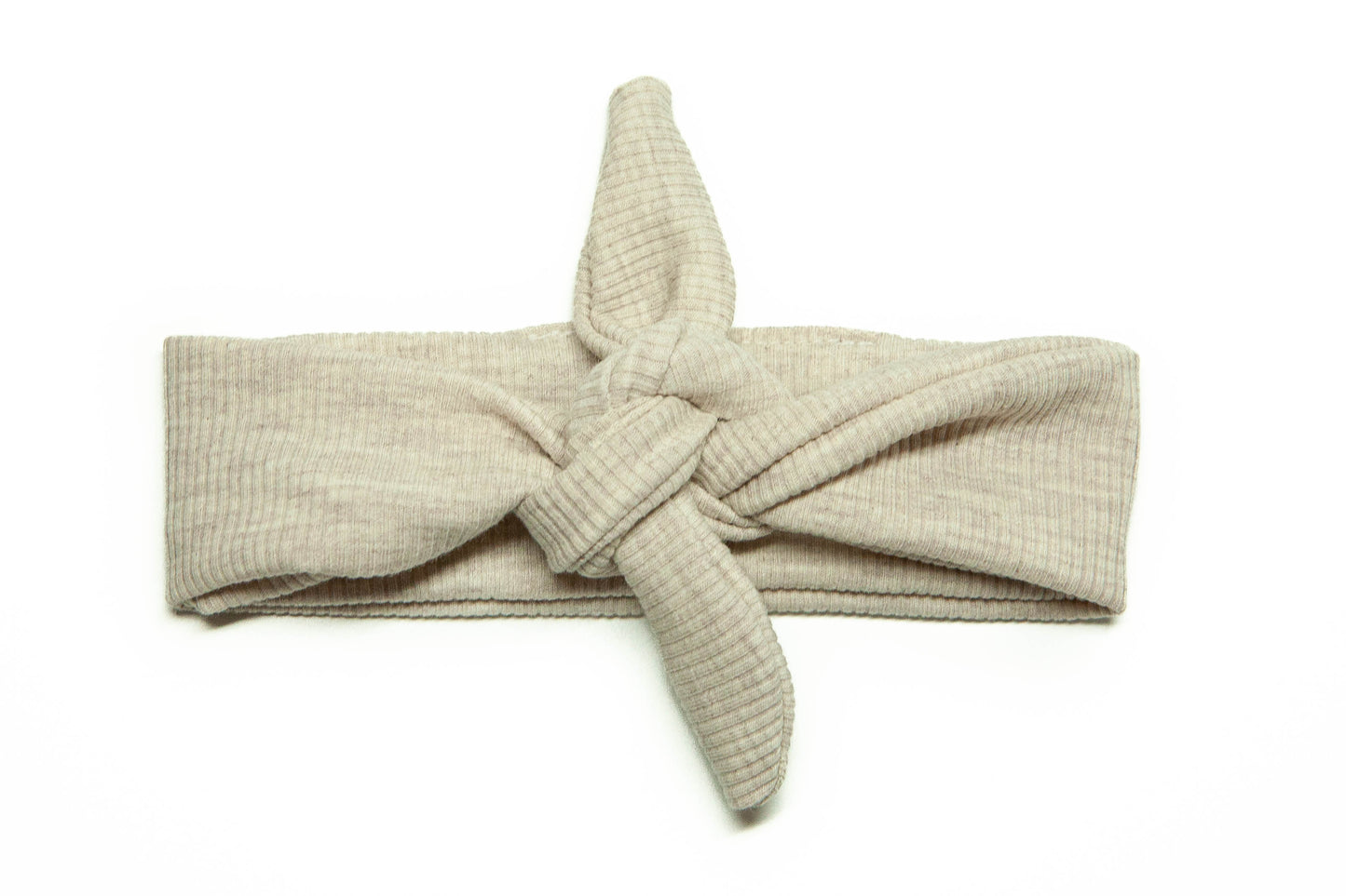 Headband baby rib beige melange