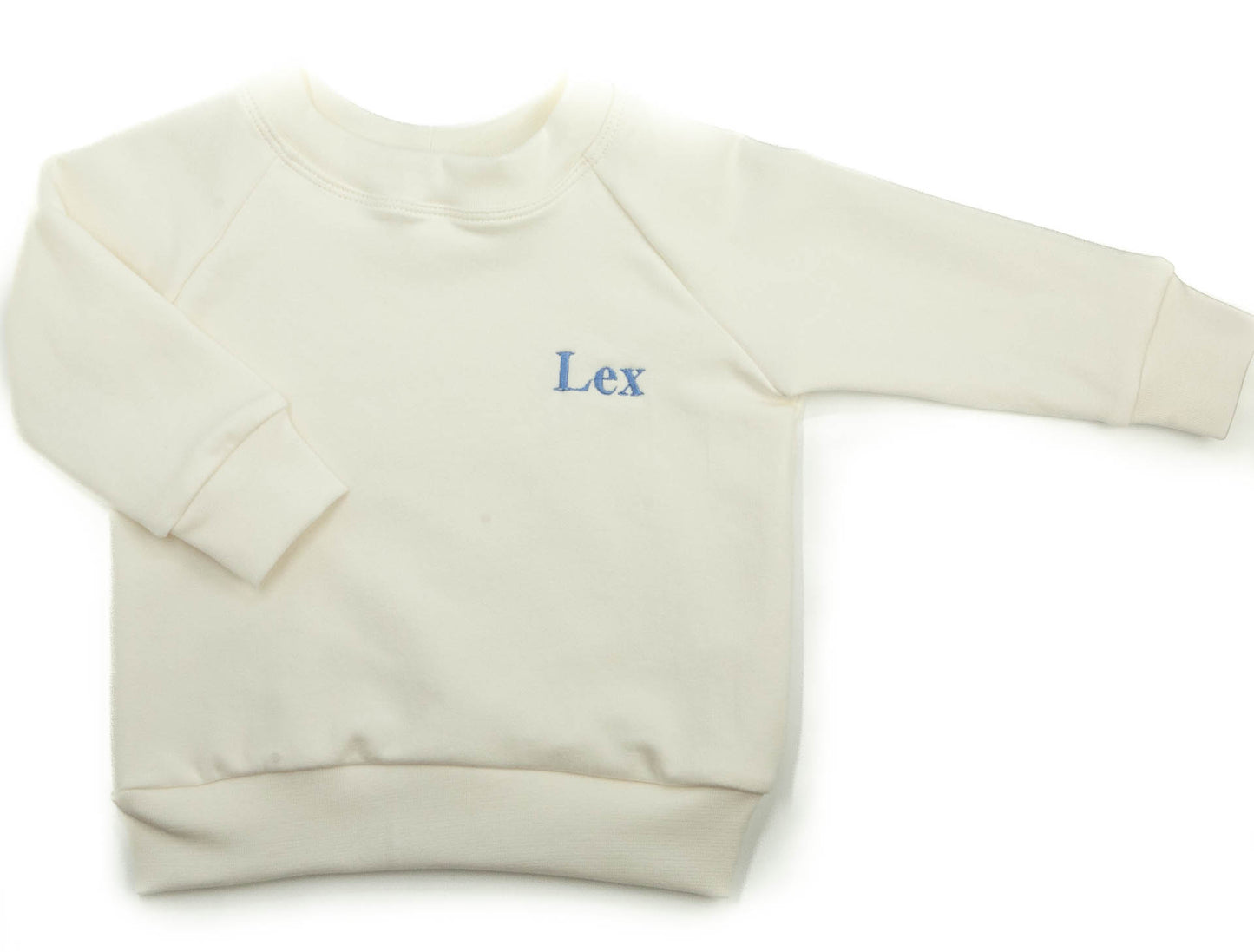 Oversize Pullover ecru personalisiert