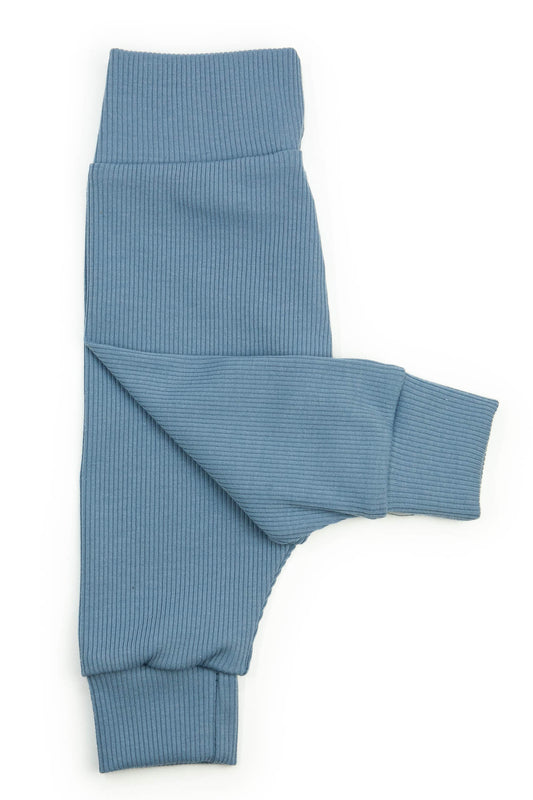 Baby pants ribbed blue