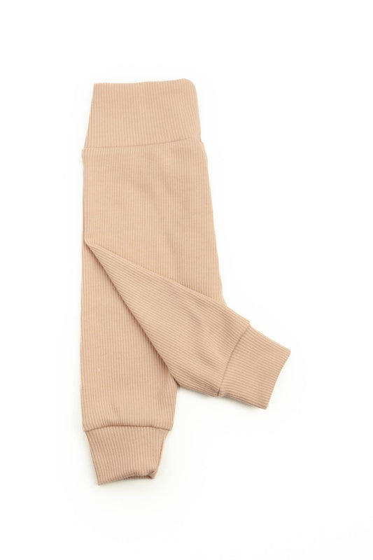 Baby pants rib nude pink