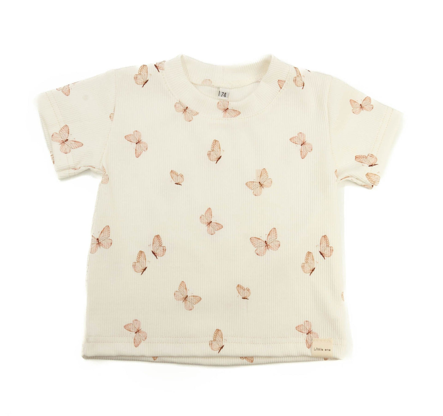 T-shirt baby rib vlinders