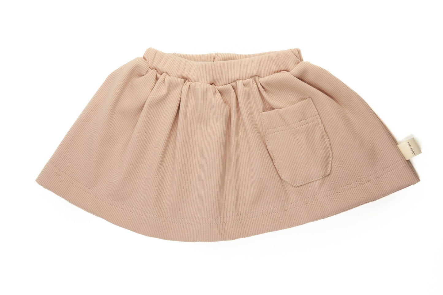 Rokje baby rib nude pink
