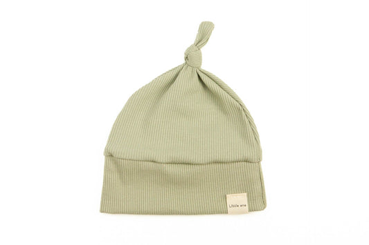 Baby hat rib dusty green