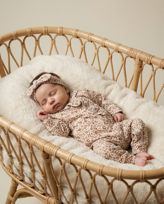 Haarband aus Babyripp mit Schleifen