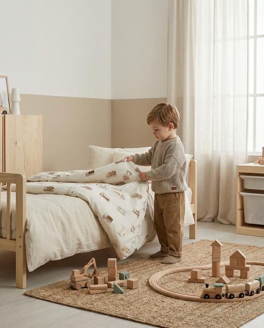 Kleinkinderbettdecken-Baumaschinen