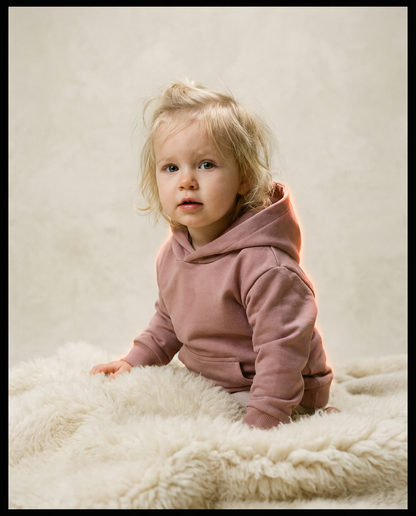 Hoody dusty pink gepersonaliseerd