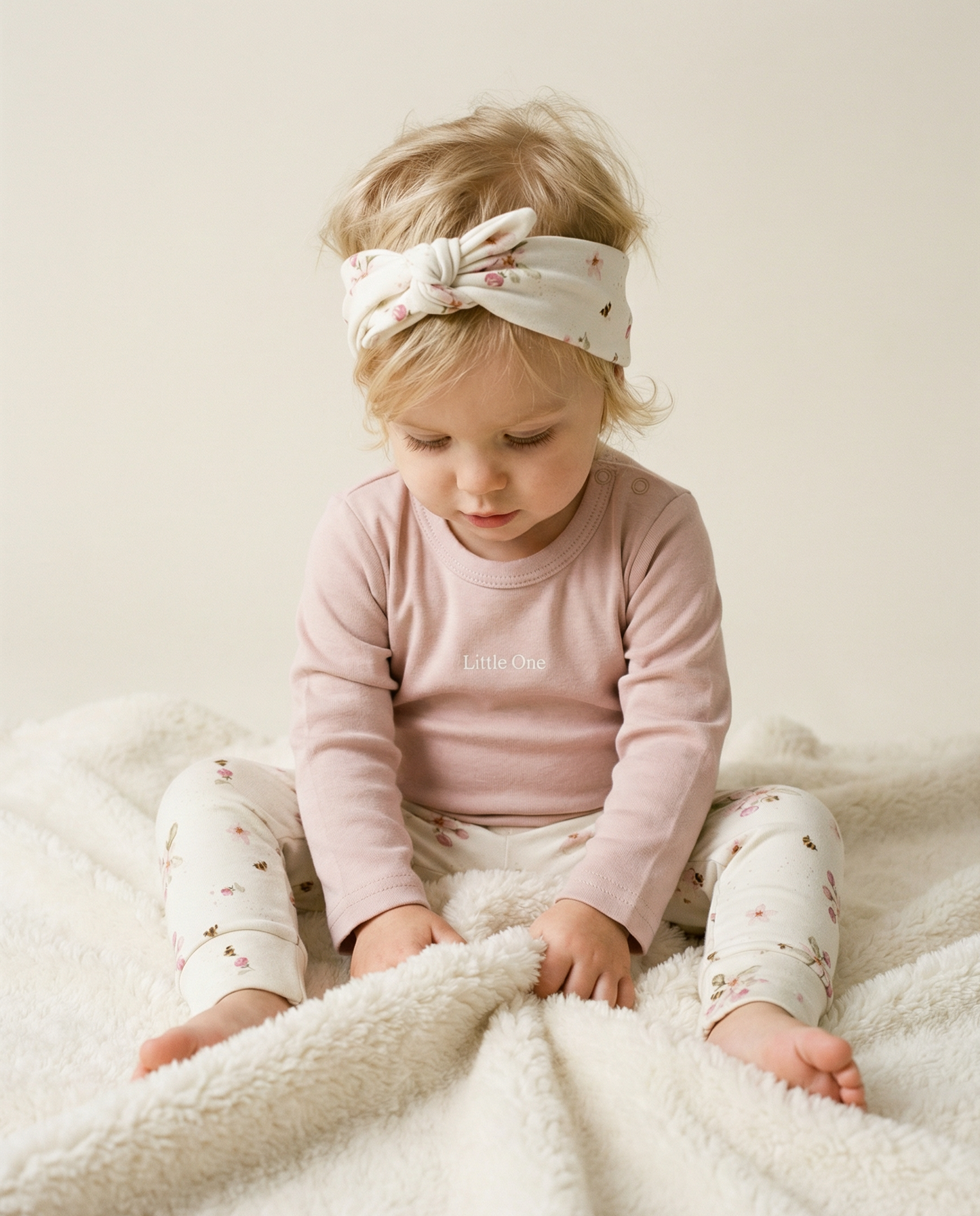 Leggings little one flowers pink