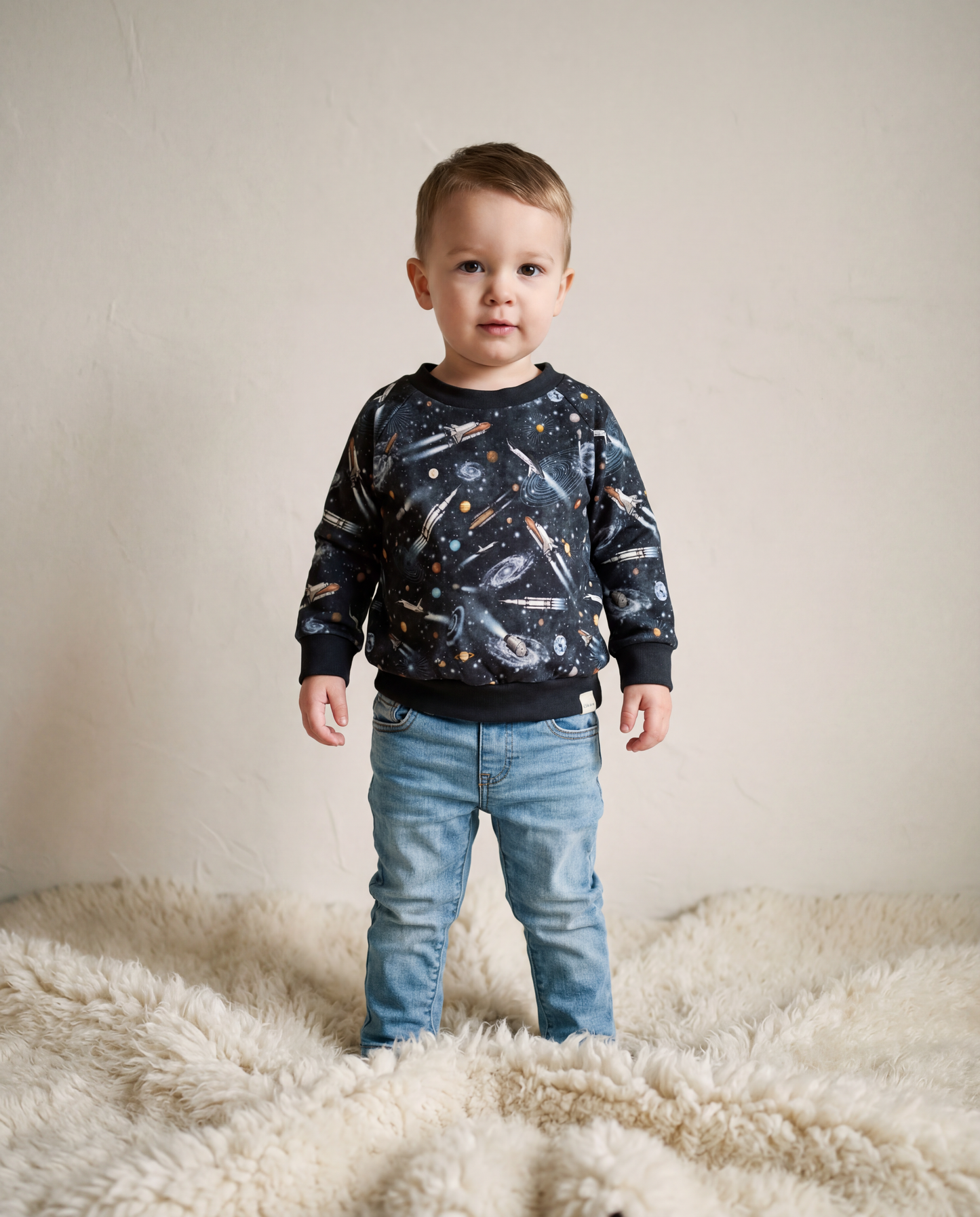 Oversized sweater dusty lilac personalized