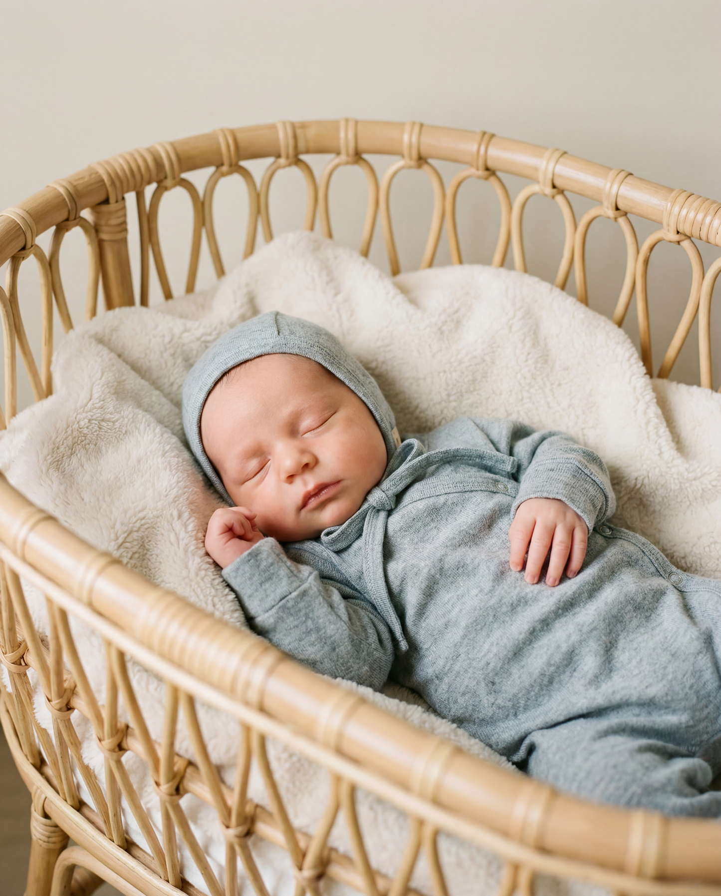 Baby romper rib blueberries