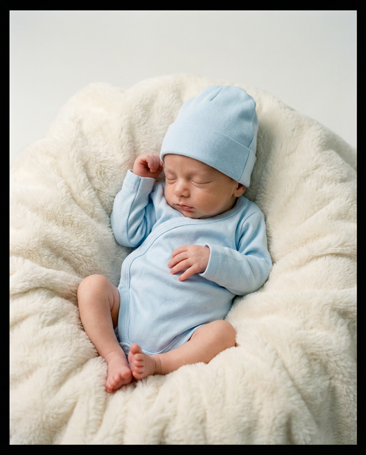 Personalisiertes Strampler-Set Cognac