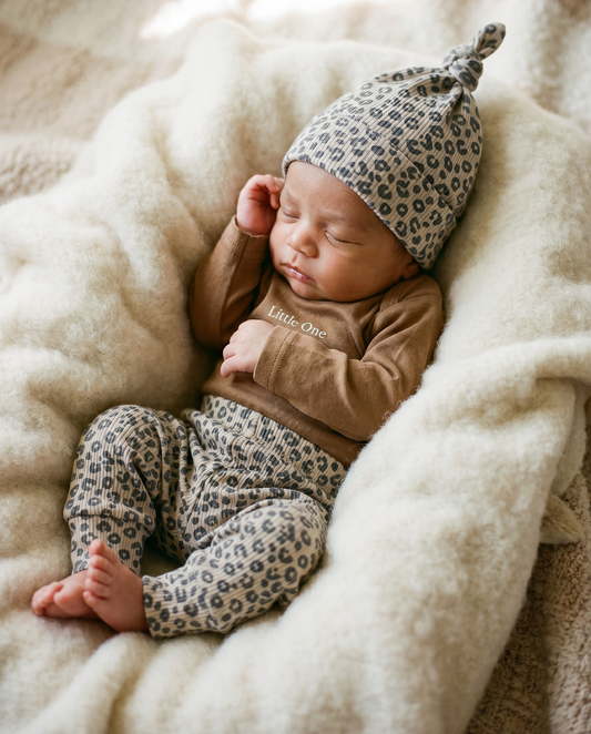 Hose aus Babyripp mit Schleifen