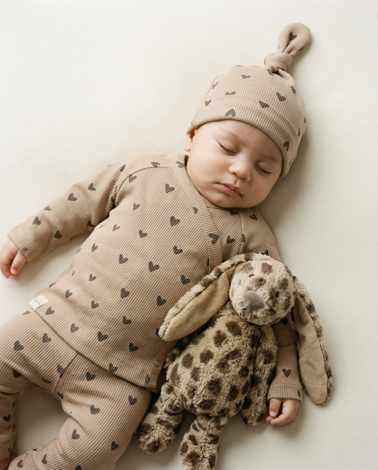 Baby-Ripp-Wickelshirt mit Herzmotiv