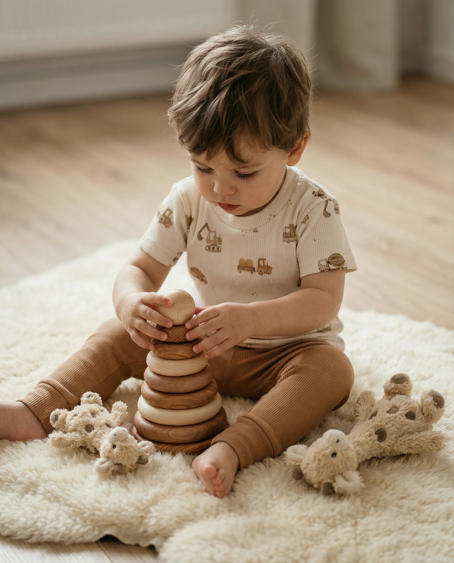 Leggings Baby Rib Kakao