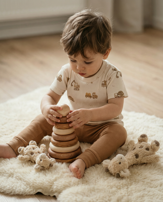 Leggings Baby Rib Kakao