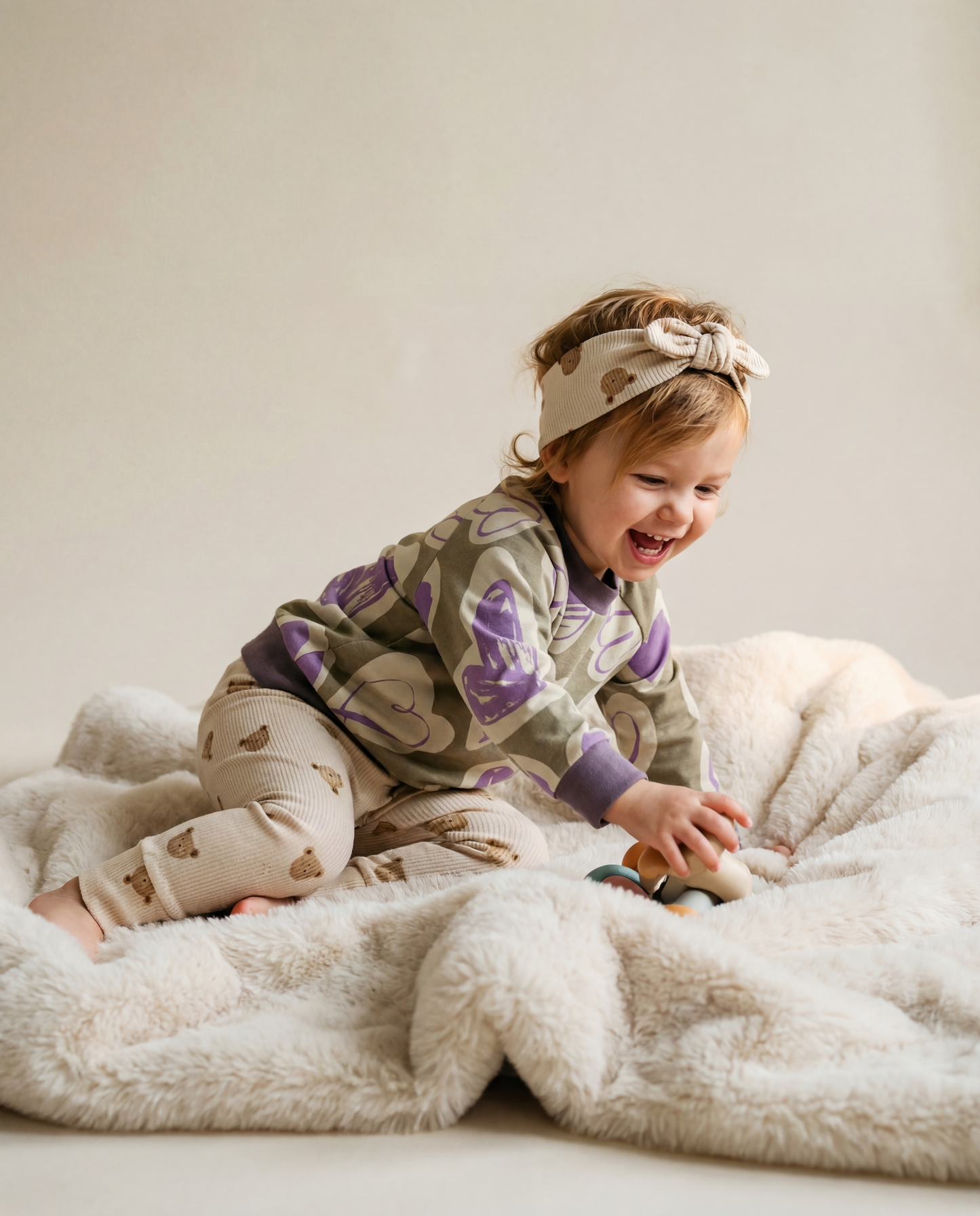 Oversized sweater dusty lilac personalized